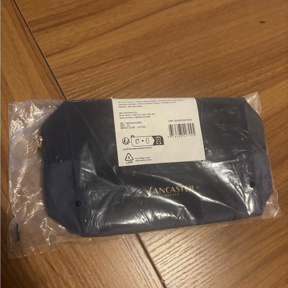 Lancaster Monaco Navy Cosmetic Bag